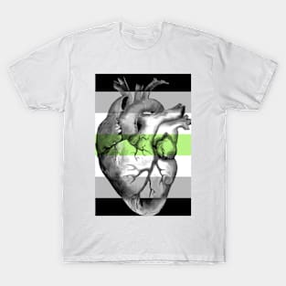 Agender Pride Anatomic Heart T-Shirt